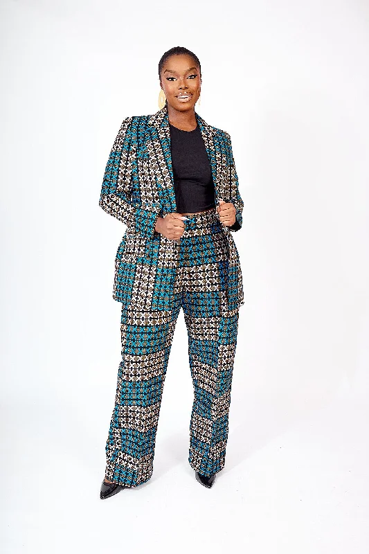 AFRICAN PRINT REMI PANTS Modern Stretch Trousers