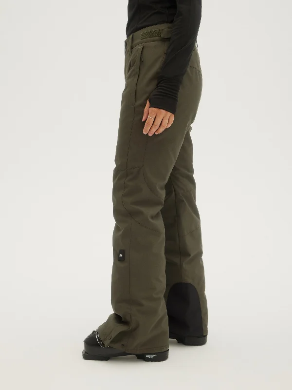 LADIES STAR INSULATED PANTS Sleek Black Pants