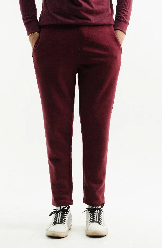 Sueded Jogger Pant Classic Straight-Leg Pants