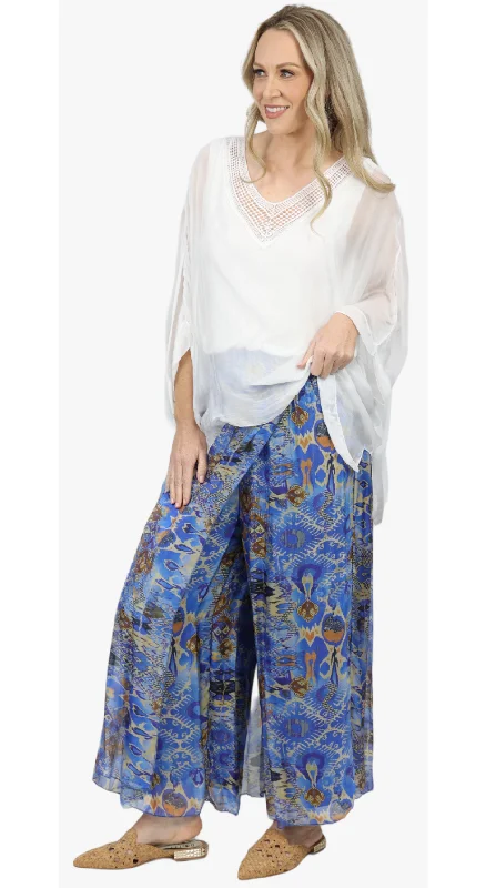 PHOENIX Silk pants Trendy Printed Pants