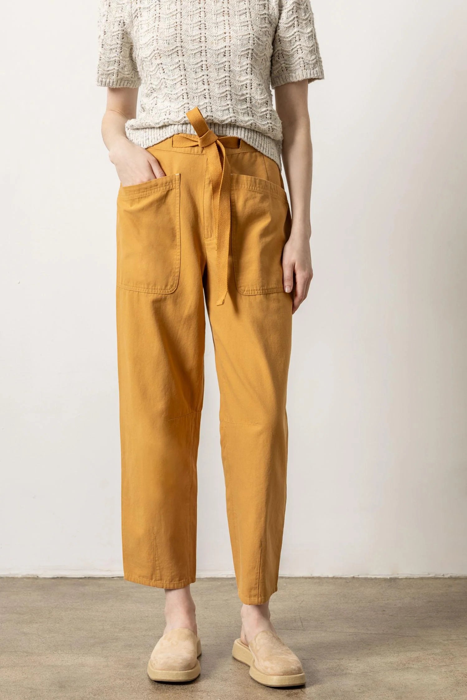 Tapered Pants Soft Wool Pants