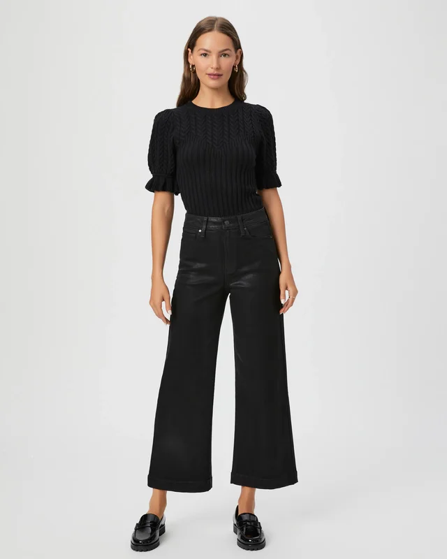 Anessa Pant in Black Fog Elegant Trouser Pants