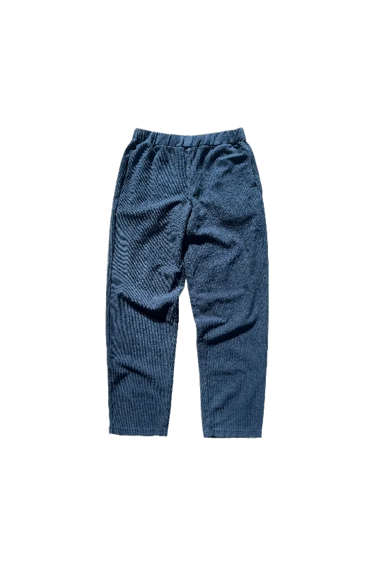 Exclusive Freshman Corduroy Pants - Egyptian Blue Trendy Wide-Legged Trousers