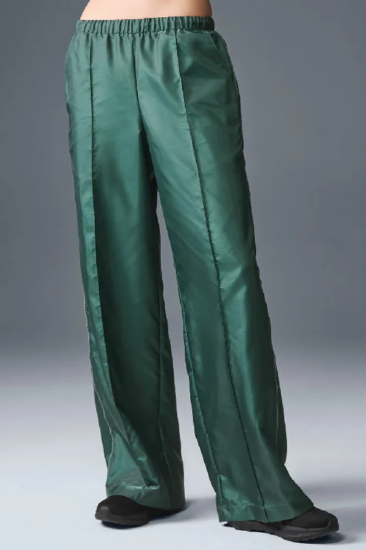 Afterglow Wide Leg Track Pant - Winter Ivy Comfortable Pleated Pants