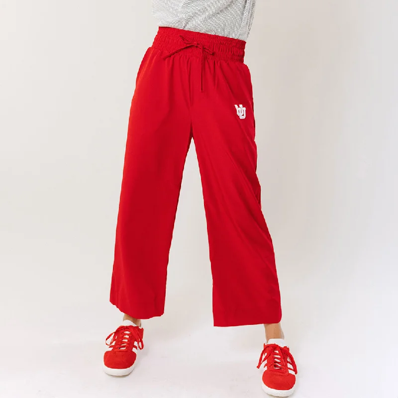 Utah Audrey Wide Leg Pants, Crimson Fashionable Sporty Pants