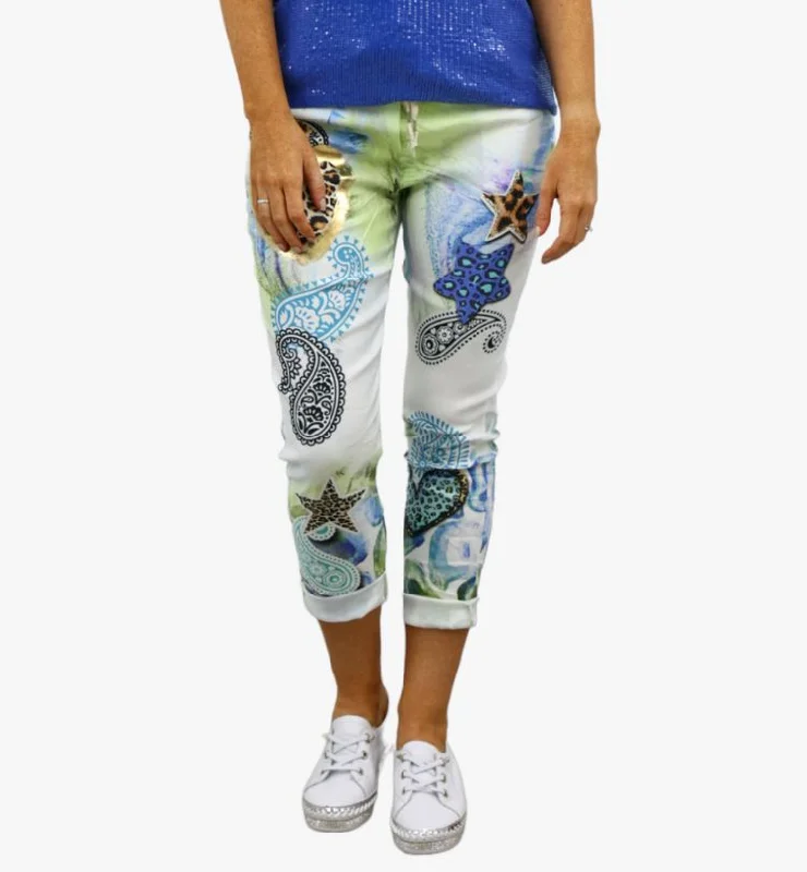 PAISLEY cotton stretch pants Fashionable Track Pants