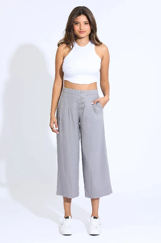 WIDE LEG BEACH PANT - MINK Classic Straight-Leg Pants