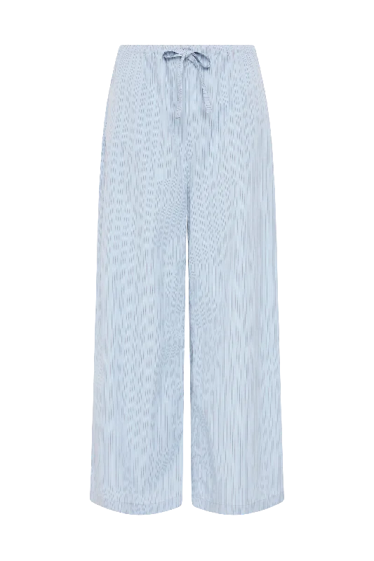 FREJA PANT - BLUE PINSTRIPE Lightweight Jogger Pants