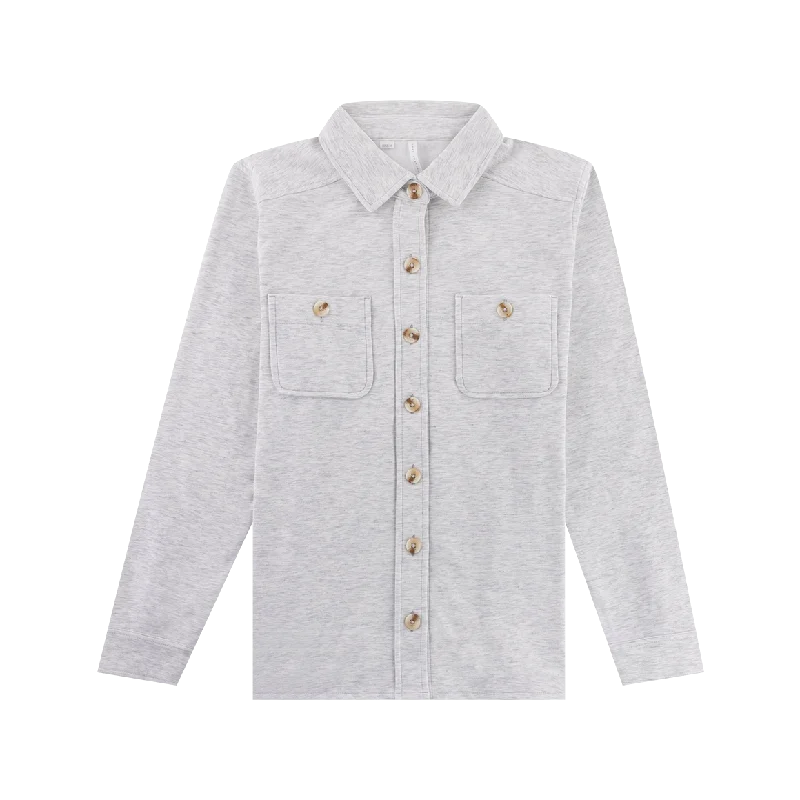 Travis Mathew Cloud Shacket Office-Ready Blouse