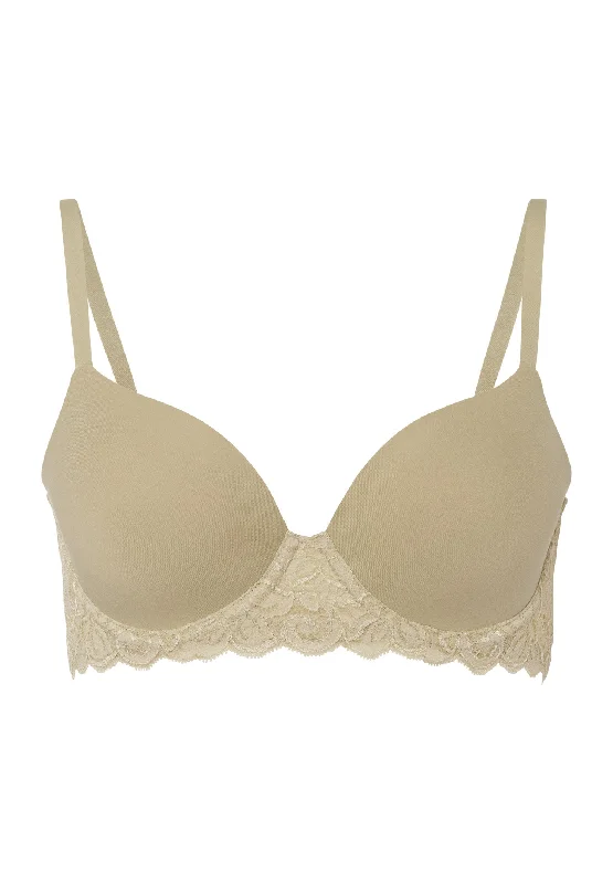 Luxury Moments Lace T-Shirt Bra | Moss Green 71503-2720 Real Fur Shearling Chenille