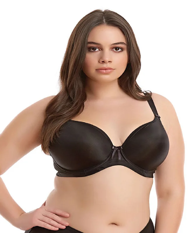 Elomi Bijou Underwire Banded Molded Bra, Black | Black Elomi Bijou Bra | Elomi T-Shirt Bras Fashionable Trendy Casual