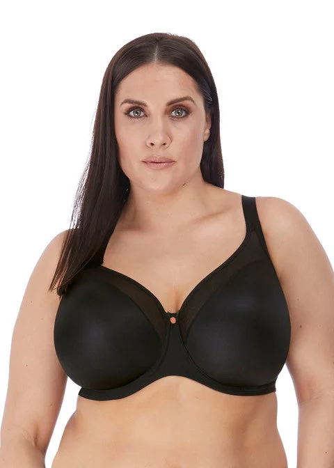 Elomi Smooth UW Molded T-Shirt Bra, Black | Elomi Smooth Bra | Black Elomi Smooth Terry Blend Velvet Blend Canvas Blend