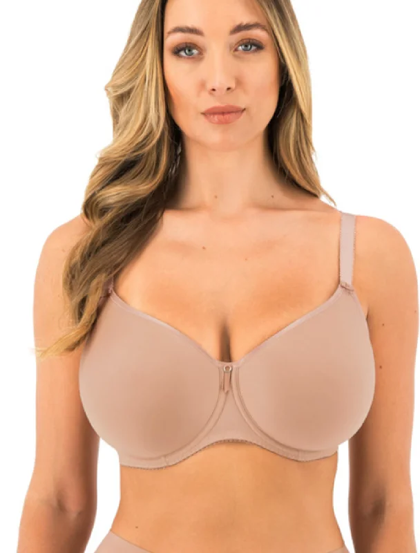 Fantasie Rebecca Essentials Underwire Moulded Bra, Cafe Au Lait | Cafe Au Lait Molded Bra | Cafe Au Lait T-Shirt Bra | Cafe Au Lait Fantasie Bra Spandex Blend Rayon Blend Denim Blend