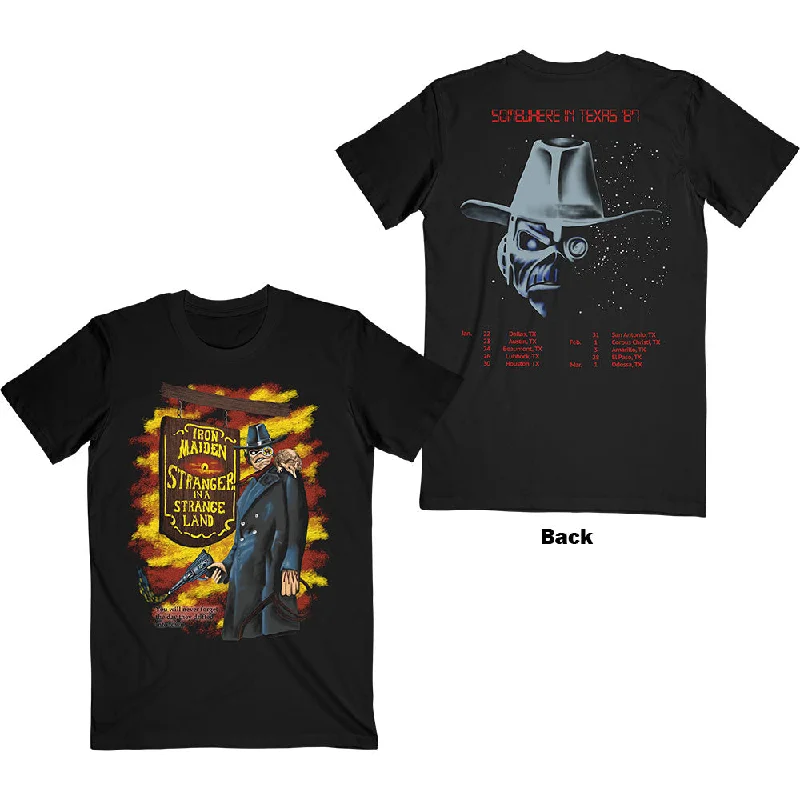 Iron Maiden | Official Band T-Shirt | Stranger In A Strange Land (Back Print) Anti-Shrink Durable Soft