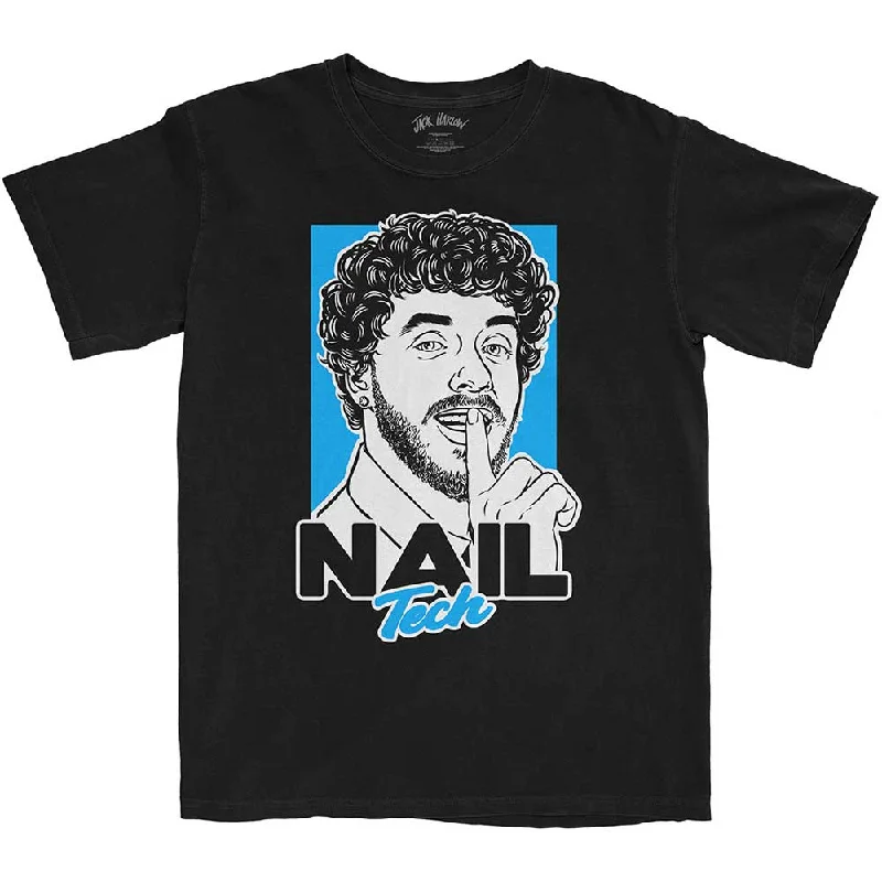 Jack Harlow | Official Band T-Shirt | Nail Tech Hooded Caped Shawl Collar