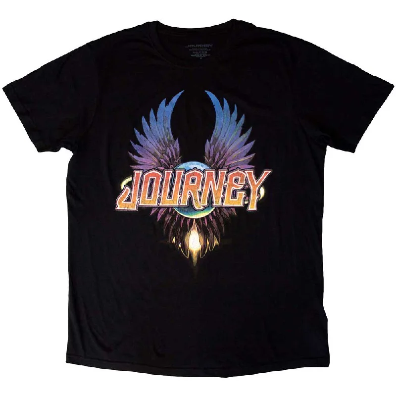 Journey | Official Band T-Shirt | Classic Wings Asymmetrical Pockets Print