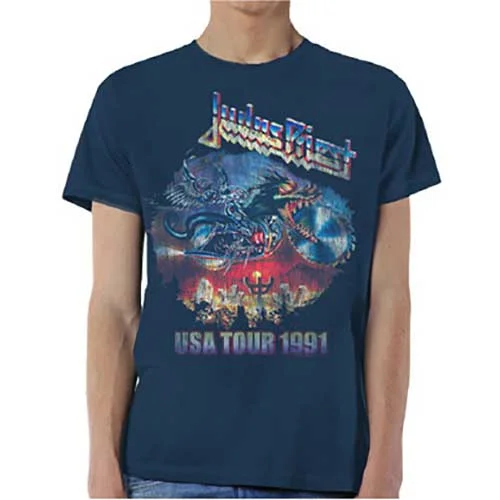 Judas Priest | Official Band T-Shirt | Painkiller US Tour 91 Layered Multi-layer Single Layer