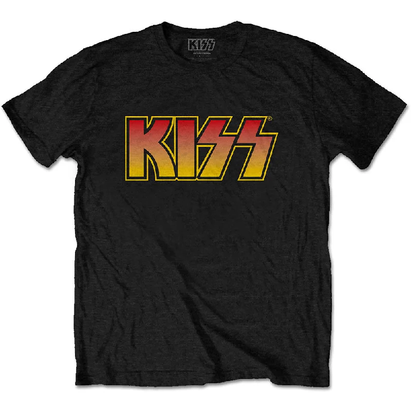 KISS | Official Band T-Shirt | Classic Logo Jersey Fabric Tulle Fabric Batik Fabric