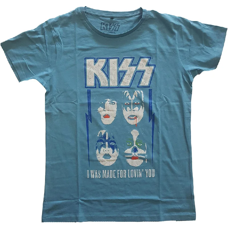 KISS | Official Band T-Shirt | Made For Lovin' You Welt Pockets Slit Pockets Flap Pockets