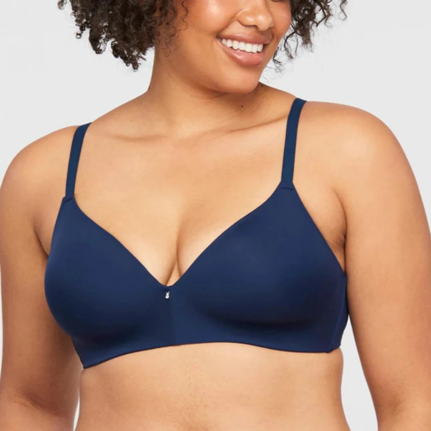 Wire Free T-Shirt Bra 9317 - Gemstone Blue Iron Safe Non-Iron Wrinkle Free