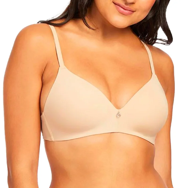 Wire Free T-Shirt Bra 9317 - Sand/Sable Welt Pockets Slit Pockets