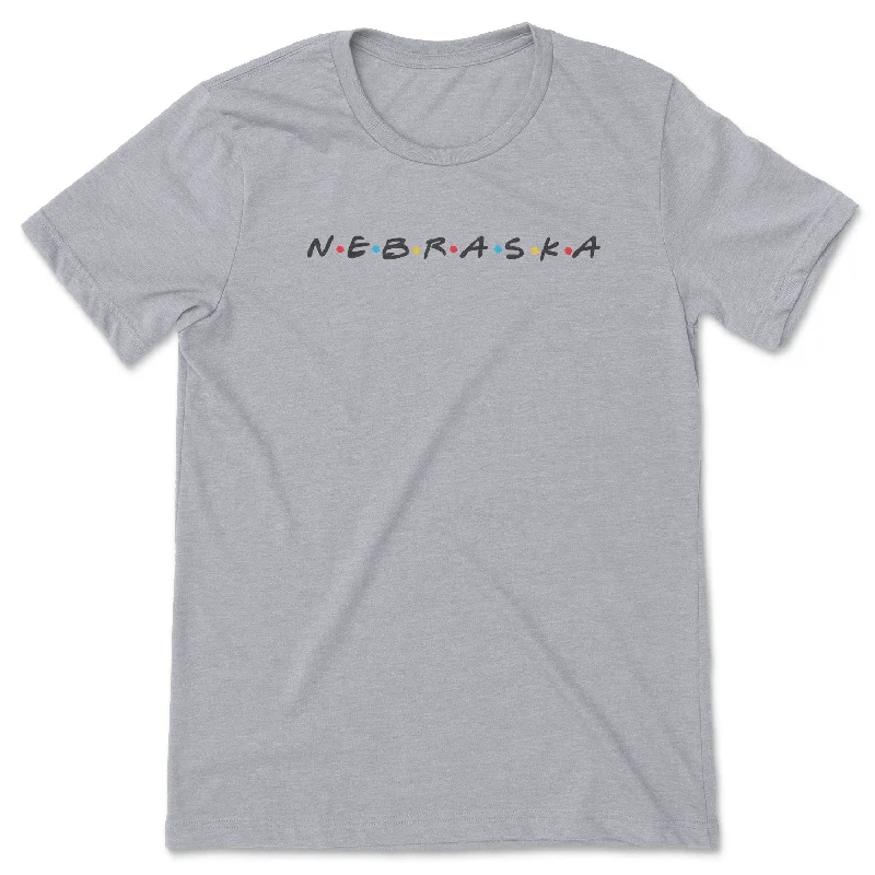Nebraska Friends Tee Print Jacquard Patchwork