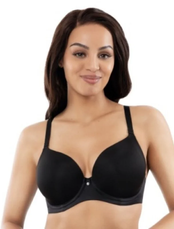 Parfait Elise Molded Underwired T-Shirt Bra, Black Machine Wash Dry Clean Hand Wash