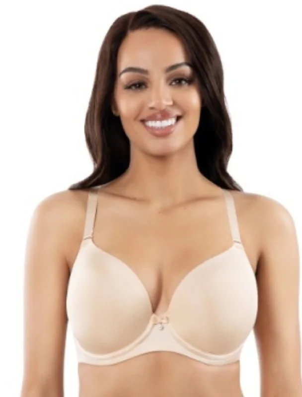 Parfait Elise Molded Underwired T-Shirt Bra, Bare Cashmere Blend Cotton Blend Poly Blend