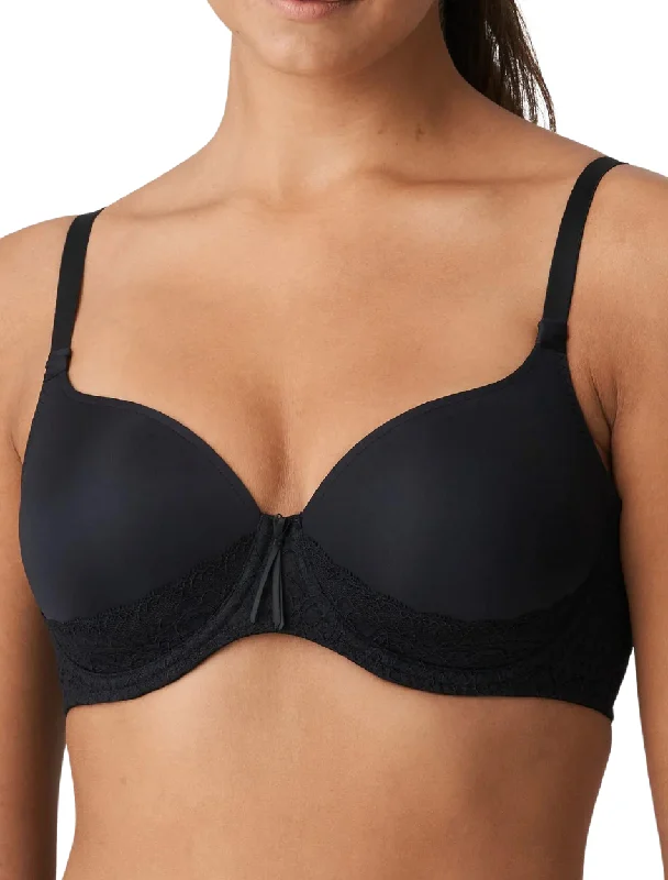 PrimaDonna Twist I Do Heartshape Underwire Bra, Black | Black PrimaDonna T-shirt Bra | PrimaDonna Padded Bra Layered Multi-layer Single Layer