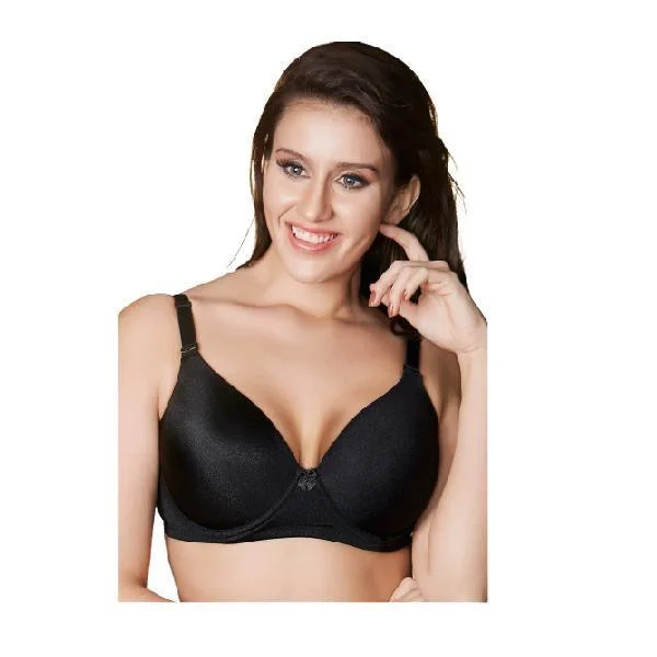 Priority Invisible Line Transparent Back Padded Wired T-Shirt Bra Cozy Warm Stylish