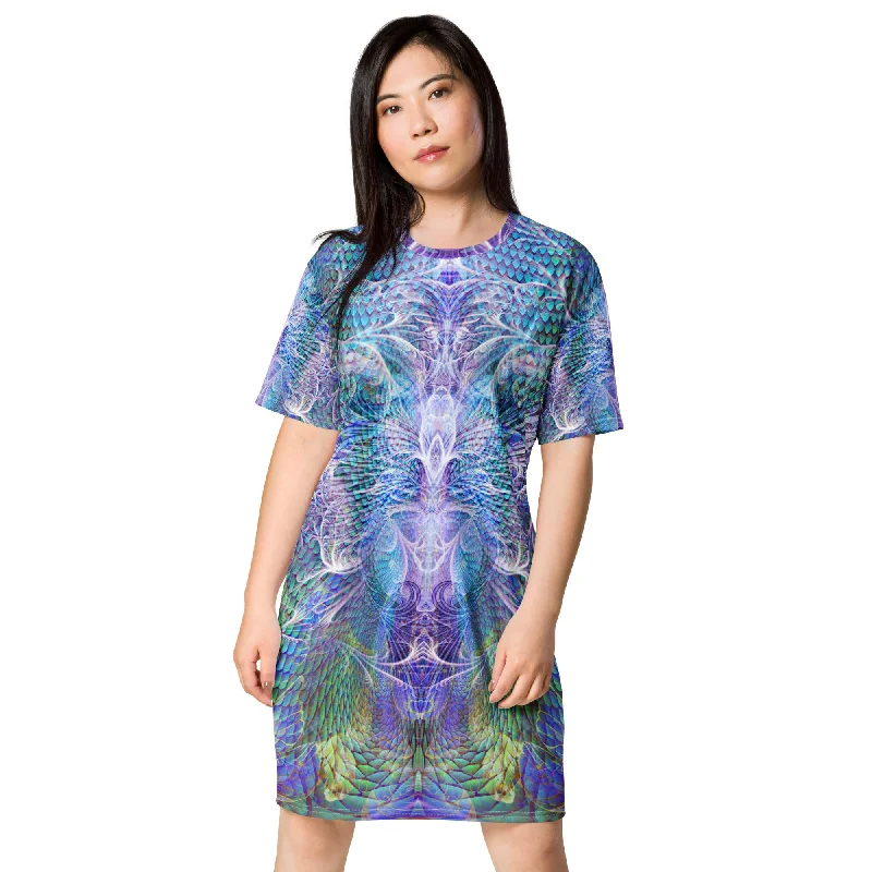 Saphira T-shirt Dress Graphic Embroidered Appliqued