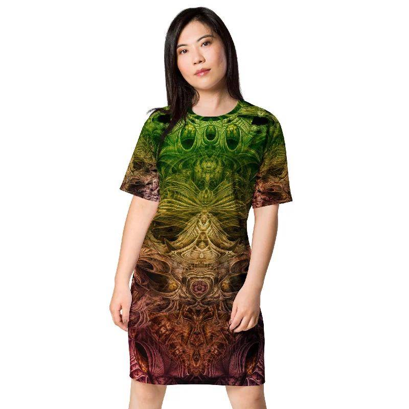 Spectral Evidence T-shirt Dress Elegant Classic Vintage