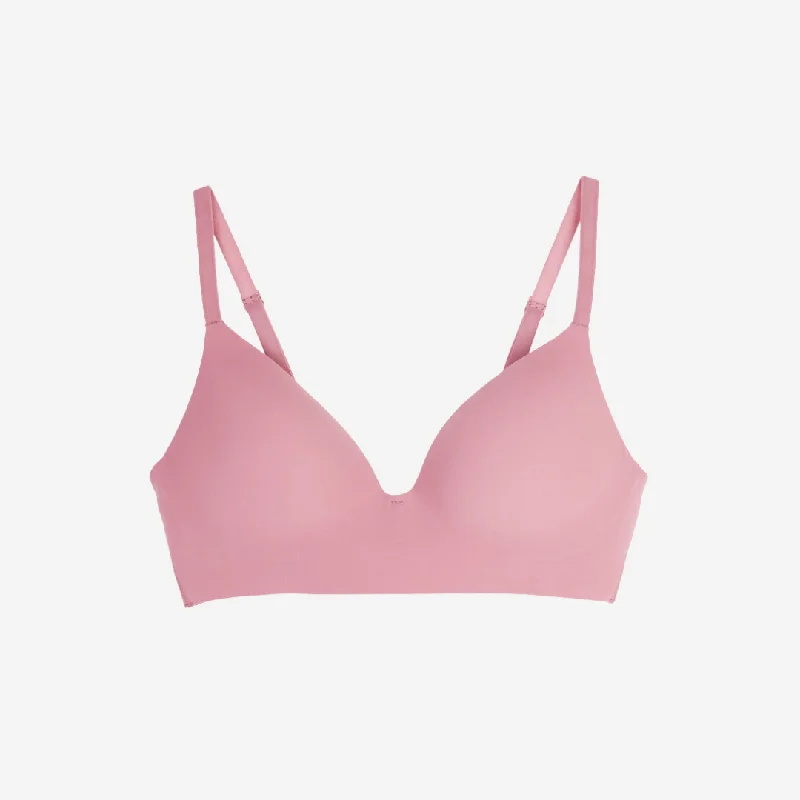 Floatley To The T-Shirt Wireless Bra Ribbed T-Shirt High Neck Heavyweight