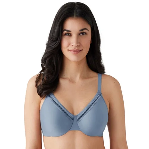 Wacoal Perfect Primer T-Shirt Bra Windward Blue Houndstooth Herringbone Solid