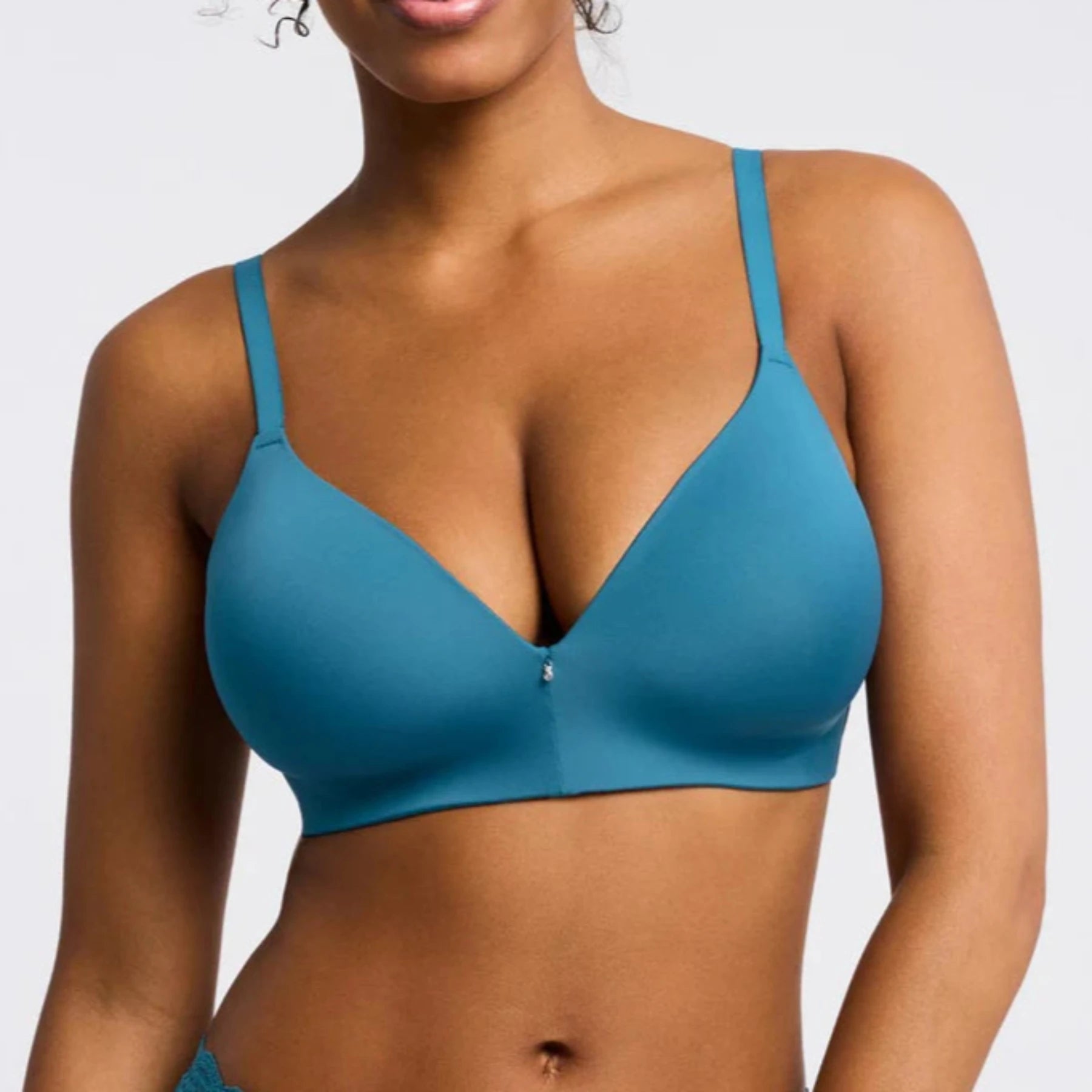 Wire Free T-Shirt Bra 9317 - Surf Notch Collar Peter Pan Collar Cowl Neck