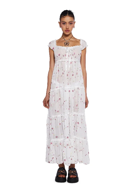 Sunday Morning Maxi Dress Comfortable Ruffle Maxi Dress