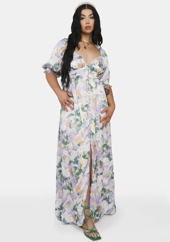 Plus Megan Maxi Dress Stylish Longline Maxi Dress