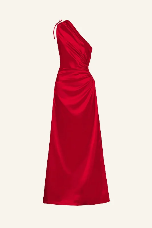 Sonya Nour Scarlett Maxi Dress - Scarlett Red Comfortable Fit-and-Flare Maxi Dress