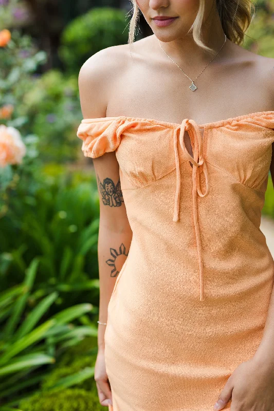 The Orange Crush Open Back Maxi Dress Trendy Floral Print Maxi Dress