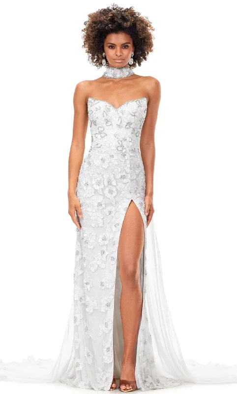 Ashley Lauren 11351 - Beaded Sweetheart Neck Evening Gown