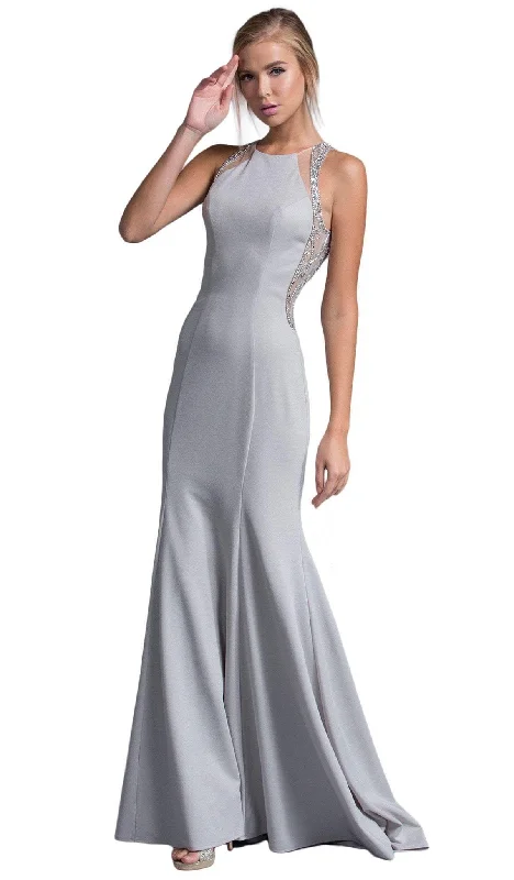 Aspeed Design - Embellished Jewel Sheath Prom Dress