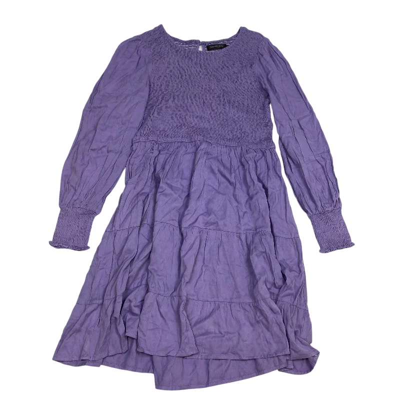 Dress Casual Short By Merokeety In Purple, Size: L
