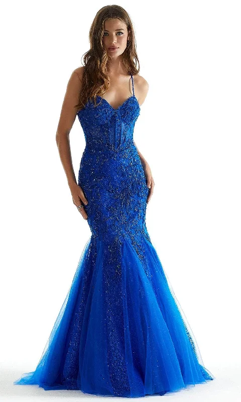 MGNY By Mori Lee 47085 - Beaded Embroidered Mermaid Prom Gown