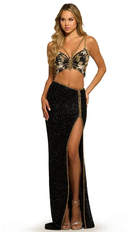 Sherri Hill 55409 - Two Piece Butterfly Beaded Prom Gown