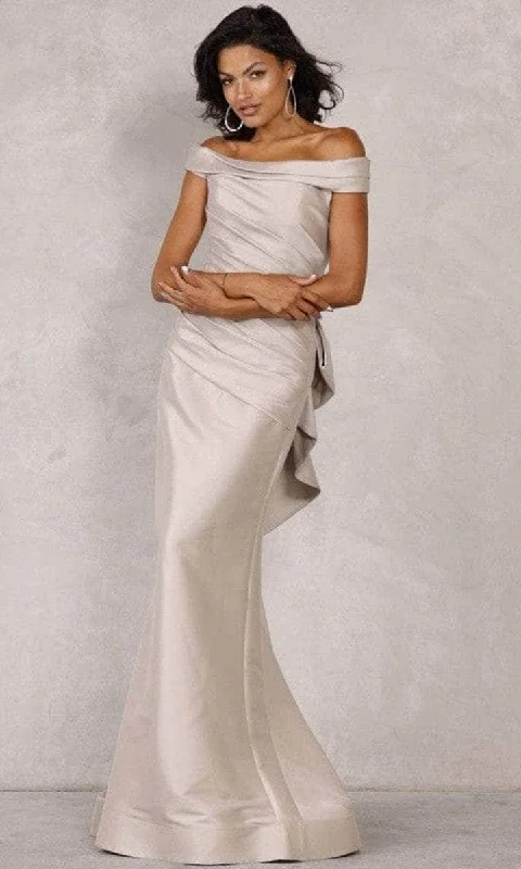 Terani Couture - Straight Across Ruched Formal Gown 2111M5299