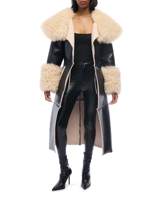 FLUFFY-TRENCH-BLACK FAUX FUR JACKET Chenille Jacket Brocade Jacket Lace Jacket