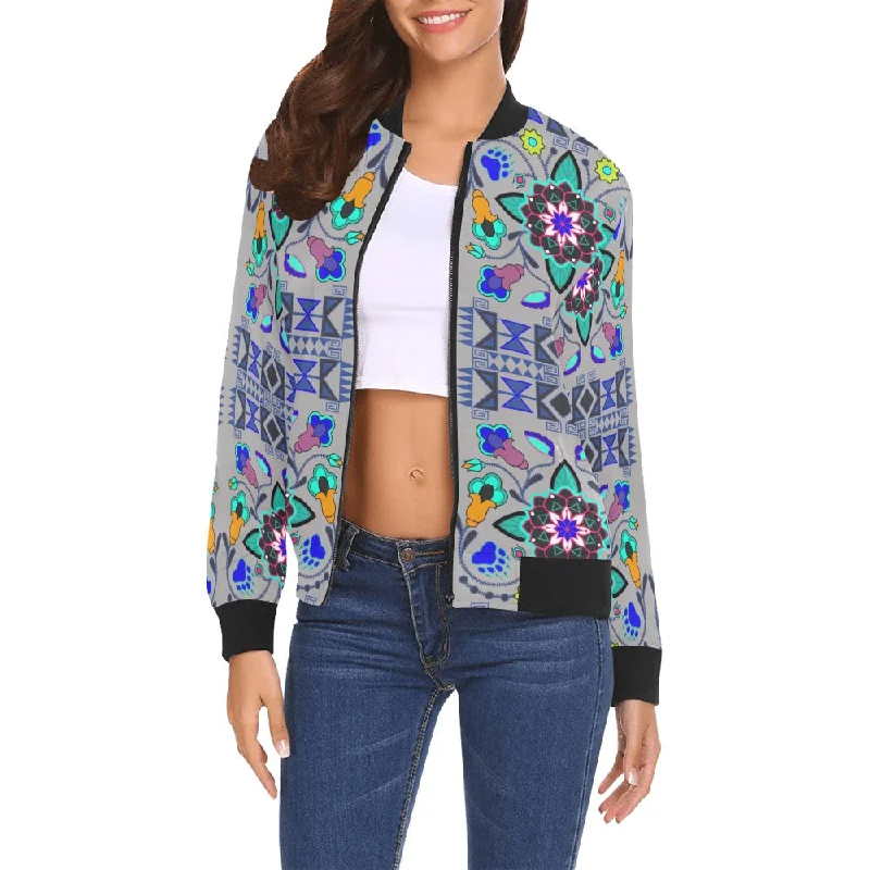 Northern Powwow Bomber Jacket for Women V-Neck Jacket Boat Neck Jacket Square Neck Jacket