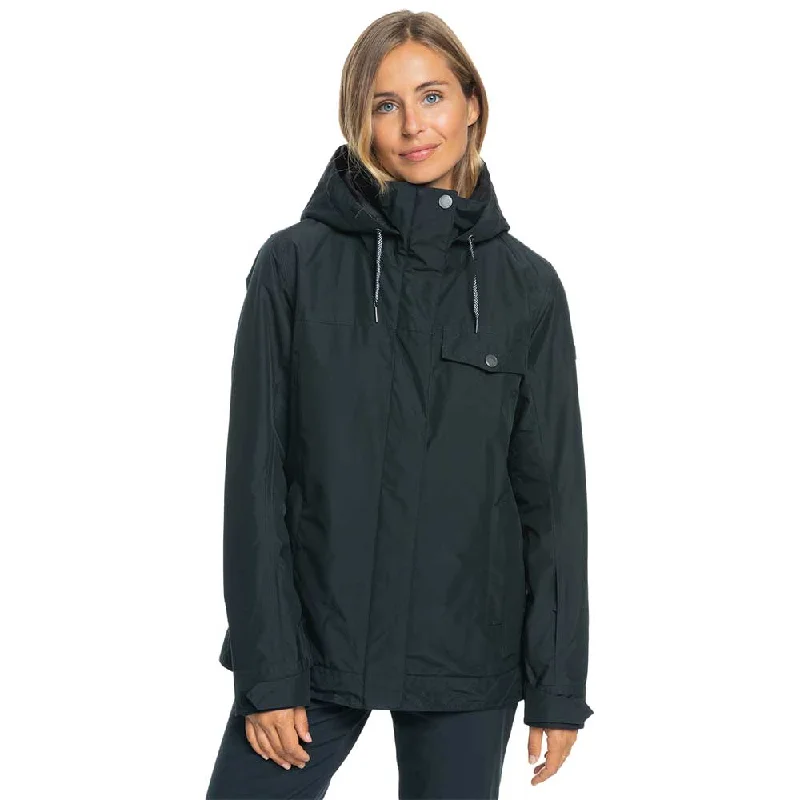 Roxy Billie Snowboard/Ski Jacket - Black Jersey Jacket Tulle Jacket Batik Jacket