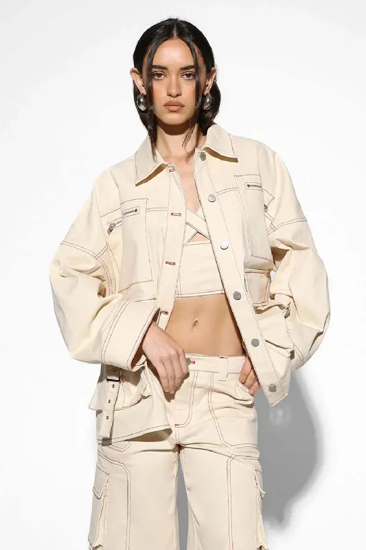 Tyler Jacket Toggled Jacket Drawstring Jacket Belted Jacket