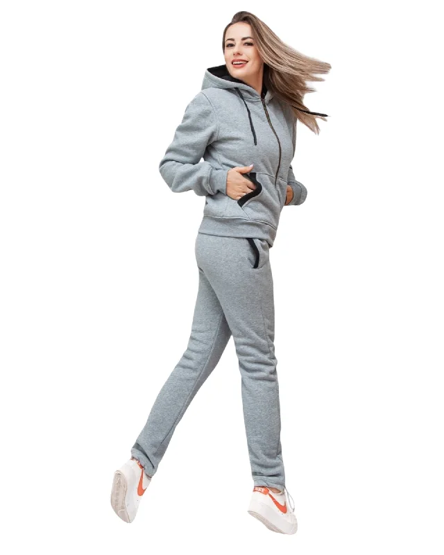 Women’s Blossoms Loungewear Jogging suit Sweat Jacket Sweatpants outfit Stand-Up Collar Roll-Neck Collar Turtle Neck